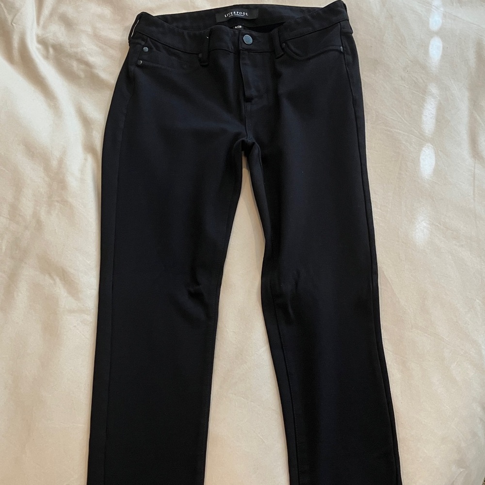 Liverpool Jet Black Trousers
